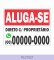 Placa Imobiliária Vende/Aluga -