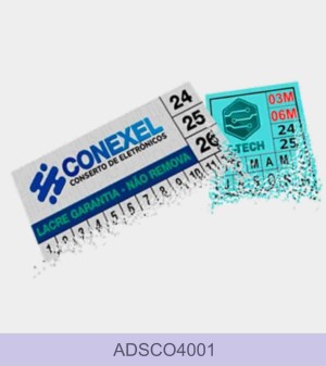 Adesivo Casca de Ovo  1x1cm ou 2,5x1cm 4x0 Sem Verniz  