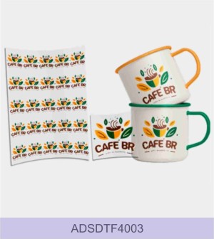 Adesivo DTF  Rígidos DTF Têxtil  4x0   