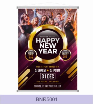 Banner Lona 440g  Impressão Digital - 4x0 Brilho ou Fosco Madeira, cordinha e ponteiras 