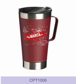 CANECA TÉRMICA INOX COM ABRIDOR 500ML PERSONALIZADO      