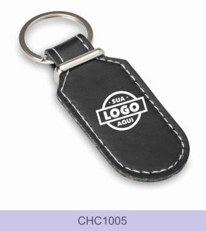 CHAVEIRO DE COURO SINTÉTICO COM PERSONALIZAÇÃO      