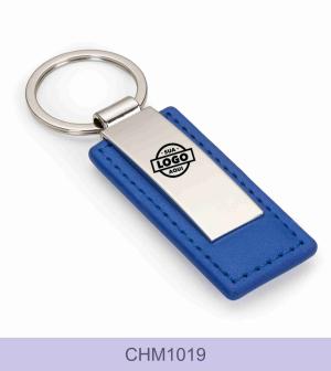 CHAVEIRO METAL COM COURO COM PERSONALIZAÇÃO      