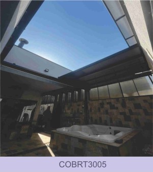 Cobertura Retrátil de Policarbonato      