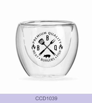 COPO PARA CAFÉ VIDRO PAREDE DUPLA 80ML PERSONALIZADO      