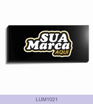 Luminoso -  Acm Vazado ACM    LATERAIS DOBRADAS *Arte adesivada ou com letra caixa